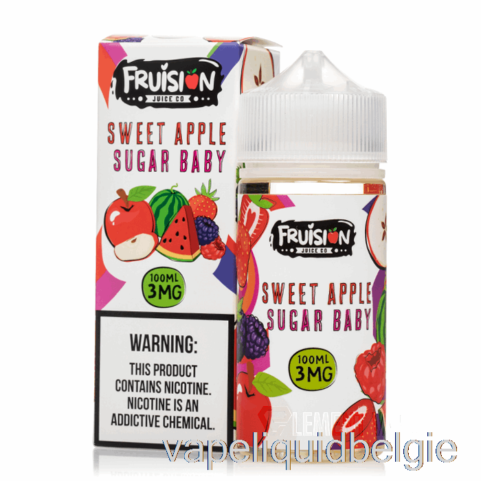 Vape België Zoete Appelsuiker Baby - Frruision Sap Co - 100ml 0mg